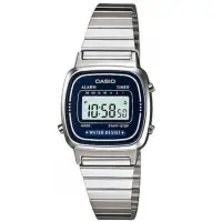 在飛比找momo購物網優惠-【CASIO】時尚方形質感優雅腕錶-藍(LA-670WA-2