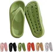 Cloudies Flip Flops for Women, Waterproof Bathroom Shower Sandals Spa Slipper Non Slip Soft Slide Shoes