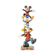 Disney Traditions Teetering Tower Goofy Donald & Mickey Jim Shore Figurine