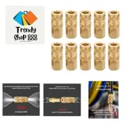 10-Piece Brass Quick Connect Coupler Kit for Powerful Air Tool Performance