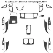 Carbon Fiber Interior Full Set Decal Cover Trim Kit For Kia Cadenza 2014-2016