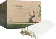 5 Inch Short Bamboo Cocktail Straws, pBiodegradable Disposable Mini Bamboo Fiber Cocktail Stirrers Sipper Straw for Bar Coffee Service and Swizzle Sticks