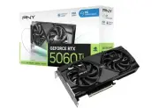 PNY NVIDIA GeForce RTX 5060 Ti 8GB Overclocked Dual Fan GPU Graphics Card DLSS 4