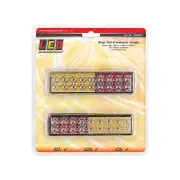 LED Autolamps Stop Tail Indicator Light 18 LED Lamp 12-24V Twin Blister
