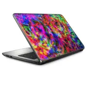Laptop Skin Wrap Universal for 13 inch - tye dye fibers felt tie die colorful