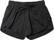 [Generic] Womens Shorts Baggy Trendy Drawstring Pocket Sporty Short Quick Dry Spring Outfits Fall Fashion Clothes, Black, Small