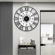 [Dankeit] Wall Clock,16inch Metal Decorative Wall Clocks,Silent Non-Ticking Quality Quartz Wall Clock Battery Operated,Large Wall Clock for Living Room,Kitchen,Home,Bathroom,Bedroom Wall Decor