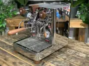 LELIT BIANCA V3 1 GROUP ESPRESSO COFFEE MACHINE STAINLESS & FACTORY TIMBER KIT