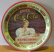 Coca Cola 75th Anniversary 2 round serving drink trays limited edition numbered