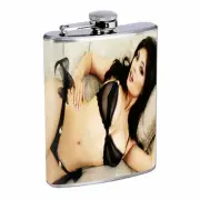 Russian Pin Up Girls D6 Flask 8oz Stainless Steel Hip Drinking Whiskey Brandi