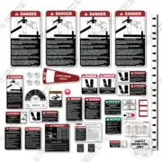 Fits Altec L37M Decal Kit Safety Stickers - Bucket Truck 3M Vinyl