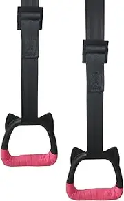 Gymnastic Rings for Pull Up Bar, Gymnastics Rings for Kids, Exercise Hanging Rings with Straps, Non-Slip Fitness Rings Pull Up Rings Children Trapeze Bar Pull Up Gym Rings, Load-Bearing 200KG
