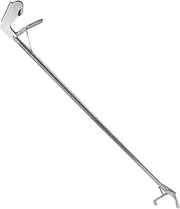 EXHUMKY Stainless Steel Snake Catcher Tool Durable Snake Grabber Tongs with Lock Non Slip Grip for Safe Handling of Snakes for Gardens Zoos and Reptile Care