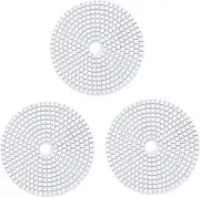 3X 5 Inch 125mm Wet Diamond Polishing Pads Marble Grits 50