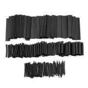 127 Pieces Black Heat-Shrink Tube Insulation Sleeving Wire Shrink Wraps