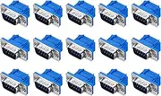 uxcell D-sub Connector DB9 IDC Crimp Connector Male Socket 9-pin 2-Row Male Serial Port Terminal Breakout for Mechanical Equipment CNC Computers Pack of 15