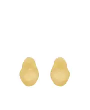 sculptural clasp earrings One size Yellow