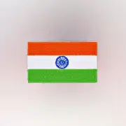 India Flag Patch — Iron On Badge Embroidered Motif — Indian World Asia