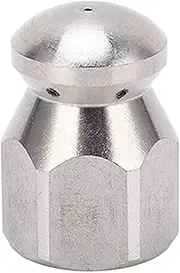 Grcfumo 5000PSI High Pressure Washer Nozzle, Pressure Washer Spray Nozzle Tips, Stainless Steel Jetter Nozzle for Sewer, Sink, Toilet (G1/4) (G1/4)