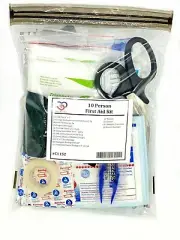 10 Person First Aid Kit, Camping ,Car, Bug Out Bag, Travel #C1152/
