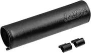 ZETA RACING 200mm Black Vintage Taste Scrambler Style Faux Leather Scrambler Rubber Pad G5582