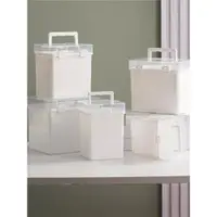 在飛比找ETMall東森購物網優惠-馬克筆盒子收納盒便攜式大容量文具盒多功能塑料盒環保防水設計1