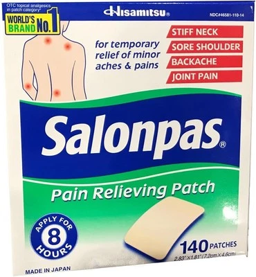 Salonpas Pain Relieving Patch, 140 Patches