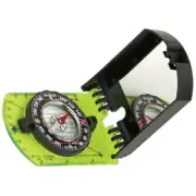 Explorer Folding Compass RO347 3 3/4" x 2 1/2" closed. Black composition and gre