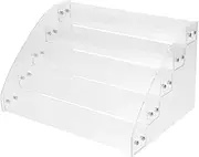 NOLITOY Transparent Acrylic Raffle Ticket Display Stand Five Brochure Holder for Desktop Versatile Organizer for Posters Greeting Cards and Scratch Cards Home Office Retail Spaces