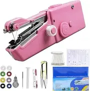 [HHWRT] Handheld Sewing Machine, Sewing Mini Portable Machin, Cordless Hand held Sewing Machine, Sewing Machine with Fast Sewing Speed, Suitable for Sewing Clothes, Family Travel, DIY