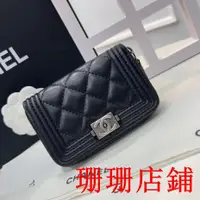 在飛比找蝦皮購物優惠-珊珊二手/CHANEL/香奈兒 短夾 零錢夾 女生錢包 錢夾