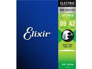 Elixir #19002 Electric Guitar String Optiweb Steel 9-42 Super Light