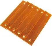 Cabilock 6pcs Reflective Lane Markers Lane Reflector Road Pavement Markers Asphalt Suitable for Speed Bumps Sidewalks Crosswalks Highways and Driveways Orange