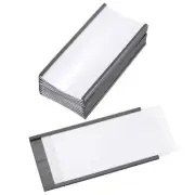 10 Pcs Magnetic Label Holder 4" x 2" with Paper Inserts C Channel