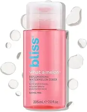What a Melon Replenishing Watermelon Toner with Witch Hazel and Willow Bark, Replenishes, Refreshes and Energizes Tired Skin, Cruelty-Free, Vegan, 7.0 oz