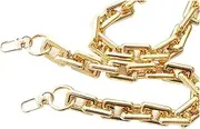Purse Strap 1PC Resin Replacement Chain Detachable Parts Gold Strap Women Shoulder Handle Square Chain Woman Bag Accessories 30/40/50/60cm Straps