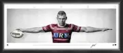 Tom Trbojevic Manly Sea Eagles Framed NRL WINGS ‘TURBO’
