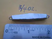 12 PCS. DIAMOND STYLE JIG LURE 3/4 OZ. W/S. STEEL EYES - UNPAINTED, SALTWATER