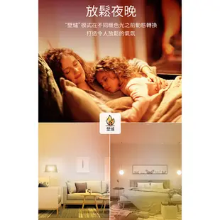 Philips 飛利浦 Wi-Fi WiZ 智慧照明 8W全彩燈泡2入+搖控器 超值組