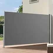 Retractable Side Awning, Waterproof Sunshade Privacy Screen Folding Privacy Shade Side Pull Out Sun Shade, for Outdoor Courtyard(70.9 * 118inc)