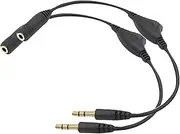 tunghey 2Pack 3.5mm Male to Female Stereo Audio Extension Adapter Cable with Volume Adjustment Control for MP3 Players, smarphones, Tablet (1M)