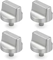 Allstare Stainless Steel W11517334 Stove knobs Replacement for Whirlpool Stove Parts Oven Knobs WEG745H0FS0 WEG515S0FS0 W11122869 Whirlpool Gas Range Parts Cooktop Control Knobs 4 Pcs