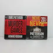 Never Never & Murder Games Audiobooks by James Patterson (2017, CD) - New