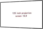 Screen Simple Folding Projector Milk Silk Soft Screen 16:9 Portable Outdoor High-Definition Movie Projection Fabric Projection Screens(120 inch)