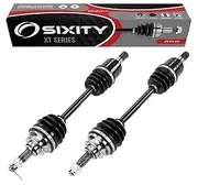2 pc Sixity XT Front Left Right Axles compatible with Honda TRX500FA FourTrax Foreman Rubicon TRX500FE 4x4 ES TRX500FGA GPScape TRX500FM TRX500FPA AT w Power Steering with EPS TRX500FPE TRX500FPM