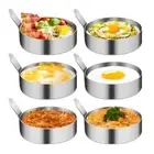 Steel With Handle Pancake Shaper Egg Ring Egg Frying Mold Omelette Mould