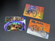 LOT Of 3 - FATAL ATTRACTION CASINO DREAMING DRIP N69- Lowrider Bike Sticker 1997