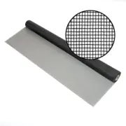 Fiberglass Insect Screen Mesh Roll for Patio & More - 18 in X 100 Ft, Charcoal -