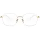 PRADA 光學眼鏡 VPR55Y LFB1O1-51mm 復古多邊金屬框 - 金橘眼鏡