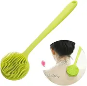 MERRYHAPY Long Handle Bath Brush Silicone Shower Brush for Back Massage Body Scrub Exfoliating Family Bath Tool